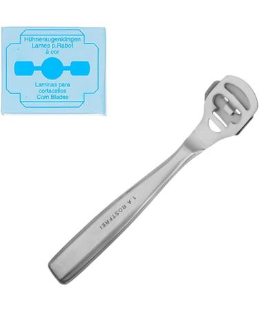 May Callus Plane with 10 Stainless Steel Blades - Premium Quality from Solingen | International Shipping Available - Buy Online on GoSupps.com