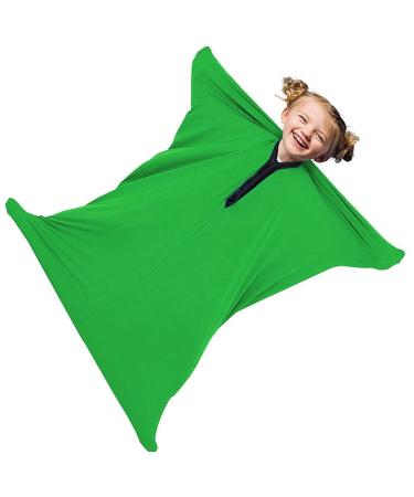 Sensory Sock Body Sock Premium Updated Version Suitable age 3-18 sensory durable seams asd child stretchy for Children and Adults with Sensory Proceessing Disorders or Autism ( Color : Green Size : XL/X-Large-74*165cm Green
