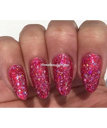 Bluesky Nail Gel Polish PINK GLITTER Hot Pink Diamond Glitter Sparkle Candy Floss BLZ05 UV LED Soak Off 10ml - Buy Online on GoSupps.com