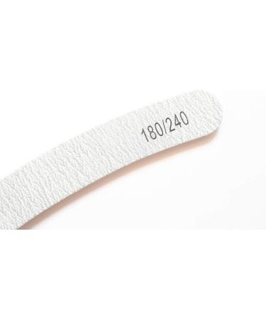 8x Nail Files Zebra Shape BANANA CURVED BOOMERANG Chose Grit Double Sided Emery Board (GRIT 240/240) - Buy Online on GoSupps.com