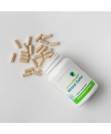 Seeking Health Adrenal Cortex 50mg Capsules - Supports Nervous System, Stress Response, Energy & Immune System - 60 Vegetarian Capsules - Buy Online on GoSupps.com