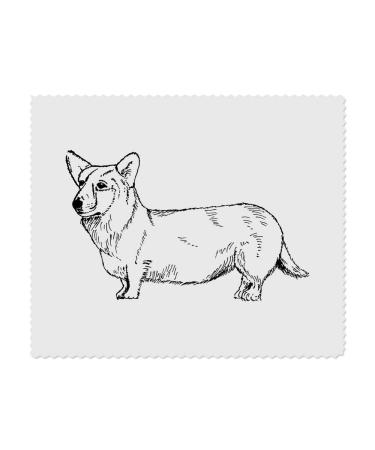 Azeeda 2 x 'Welsh Corgi' Microfiber Lens / Glasses Cleaning Cloths (LC00016655)