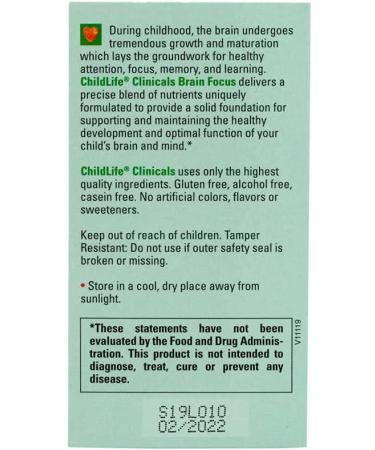 Childlife Clinicals Brain Focus | Natural Berry 120 Softgels - Enhance Cognitive Health - Buy Online on GoSupps.com