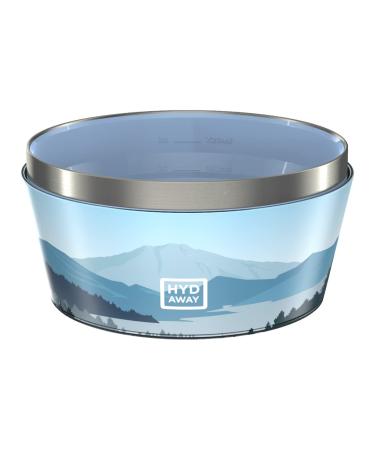 HYDAWAY Collapsible Insulated Bowl with Lid | Portable, Packable, Insulating, Resealable, Hot-and-Cold Dinnerware for Camping, Hiking, Backpacking, Van Life, Travel | 1-Quart Capacity Cascadia
