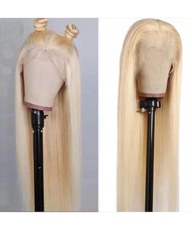 Maxine 613 Straight Wave 30 Inch Human Hair Blonde Lace Front Wig - 150% Density, HD Lace Frontal, Pre Plucked with Baby Hair - Buy Online on GoSupps.com