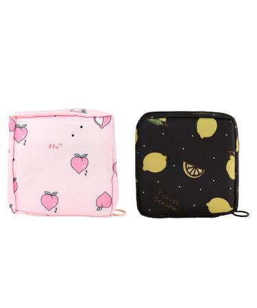AOOPOO 2 pack women's binding bags menstrual cup cup bag portable pads female menstrual bags for the first period for teenage girls women women