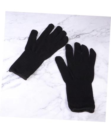 4 Pairs Hair Curling Iron Curling Glvoes Hair Curler Gloves Hair Straightener Curls 25X11cmx2pcs Blackx2pcs - Buy Online on GoSupps.com
