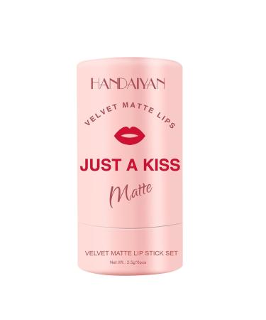 8 Colors Matte Lipstick Set - Long-lasting Moisturizing Lip Balm Makeup Kit for Women & Girls | International Shipping - Buy Online on GoSupps.com