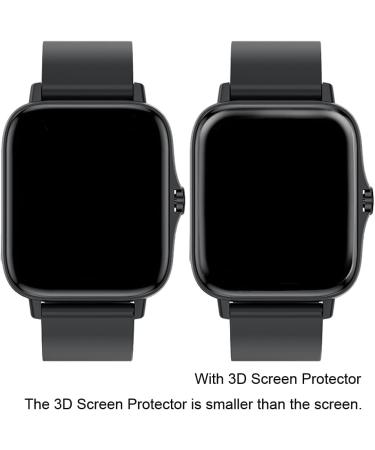 Smaate 3D Screen Protector for T42 Y22 Y20GT Smartwatch - 3-Pack Anti-Shatter Film Compatible with ANDFZ, Smaiit, WZWNEER, BANLVS, DXPICR - Curved Edge Frame for Extra Protection - Buy Online on GoSupps.com