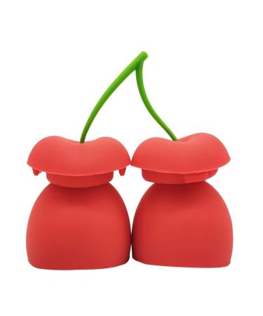 FOMIYES Repulpeur De L vres En Silicone Outil L vres En Forme De Cerise Pompe L vres Pour L vres Ajustement Confortable conomie Sur Les D penses Li es La moyen rouge