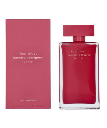 Narciso Rodriguez Fleur Musc for Her 3.3 Ounce Eau De Parfum Spray 3.3 Ounce Floral Woody 3.3 Fl Oz (Pack of 1)