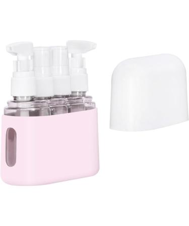 Portable Travel Pump Bottle Set for Toiletries & Lotions - Pink | Ideal for International Travel - Buy Online on GoSupps.com