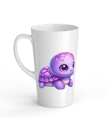 White Ceramic Baby Turtle Mug - Large 483 ml Perfect for Hot Chocolate or Milk Fun and Easy to Use
