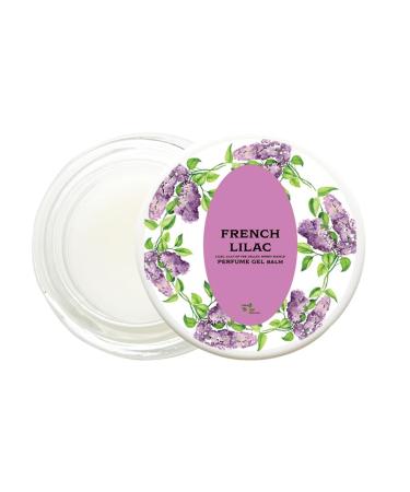 French Lilac Solid Perfume Gel Balm 1/4 oz Glass Jar Phthalate-Free All-Natural Ingredients