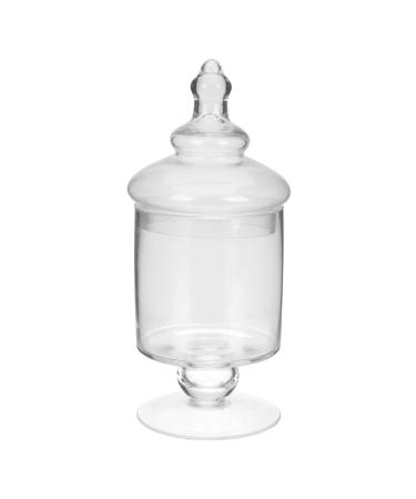 COLLBATH Marshmallow Jar Condiment Container Terrarium Vintage Candy Jars Gift Canister Food Jars Storage Cookie Containers Wedding Favors Clear Container with Lid Glass With Cover Buffet 22x12cm Transparent Color