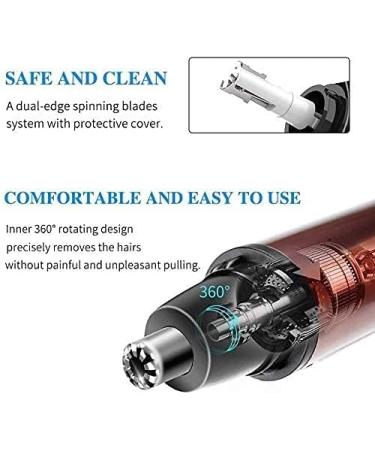 Nose Hair Trimmer for Men & Women - Allisable Painless Grooming IPX7 Waterproof Dual Edge Blades - Buy Online on GoSupps.com