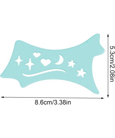 Winged Eyeliners Tool Soft Precision Eyeliners Stencils - Precision Beveled Design Eye Liners Reusable Cleaning Cloths for Women Blue - Buy Online on GoSupps.com