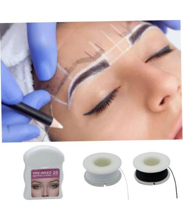 Eyebrow Mapping String Pre-Inked Microblading Mapping String Microblading Eyebrow String Supplies White - Buy Online on GoSupps.com