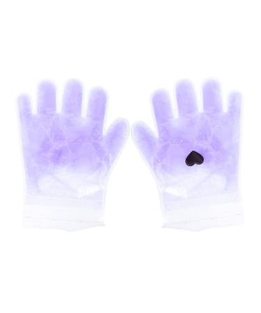 Housoutil 1 Pair Lavender Hand Wax Set Purple Frosted Non-woven Fabric Suite