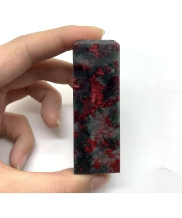 Natural Crystal Rough Natural Peach Blossom Jade Quartz Seal Engraved Seal Hand Engraved Gem Stones GiftsDecor Minerals Can be Used for - Buy Online on GoSupps.com