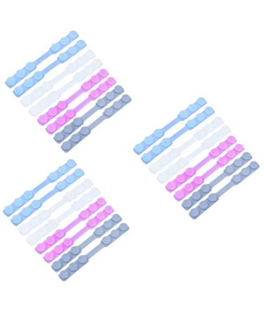 Beaupretty 24 pc masking hook buckles for earlick elastic headband Earring straps Adjustable hook adjustable headband face ear hook earache adjustable