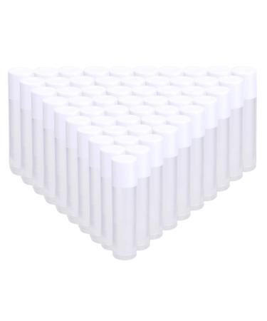 Bekith 100 Pack 5.5ml Clear Empty Lip Balm Tubes with White Caps - Buy Online on GoSupps.com