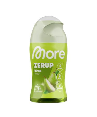 More Zerup pear 65 ml for up to 8 l finished drink sugar -free syrup with real fructure extracts vegan zero calories - made in Germany pear 65 ml (1 Pack)