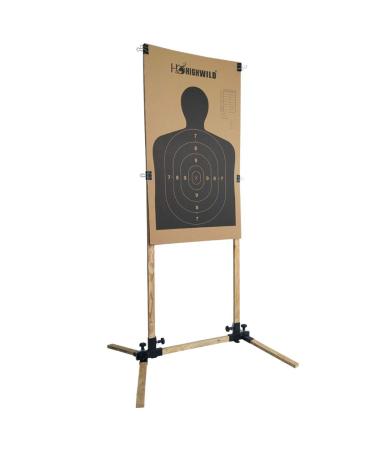 Highwild Adjustable Target Stand Base for Paper Shooting Targets Cardboard Silhouette - USPSA/IPSC - IDPA Practice A- Paper Target Base(1 Set) - Buy Online on GoSupps.com