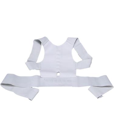 12 Magnets Back Support Belt & Posture Corrector for Men Women & Children - Unisex White Brace (S 28.74-29.13 - Buy Online on GoSupps.com