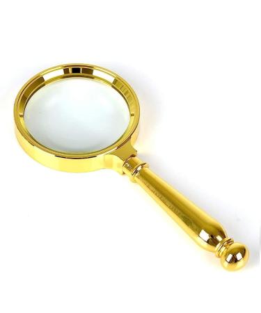 Magnifying Glass 30X Magnifier for Seniors Reading Soldeinspection Jewelry Explomagnifier/Metallic Comfortable Anniversary