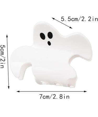 Bat Claw Clip Halloween Clips for Hair Halloween Hair Claw Clips Black Hair Clips Cute Halloween Hair Accessories Bat Spider Web Hairpins Hair Grips Jaw Clips for Costume Pochy White Waving Ghost - Buy Online on GoSupps.com