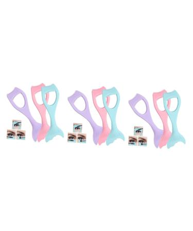 FOMIYES 9 Pcs Eyeliner Auxiliary Artifact Lash Applicator 3 1 Eyelash Mascara Shield Cosmetic Mascara Shield mediumx3pcs As Shownx3pcs