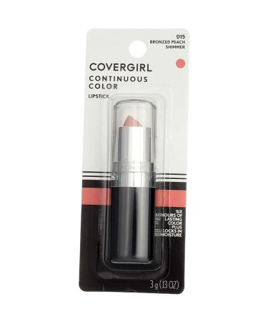 CoverGirl Continuous Color Lipstick Bronzed Peach 015 0.13 Ounce (Pack of 3) - Long-Lasting Lipstick Set - Buy Online on GoSupps.com