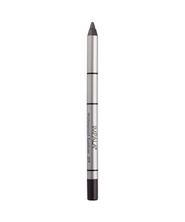 IMPALA | Creamy Waterproof Gray Eyeliner Pencil 319 | Defined Contour or Smokey Effect | Dense and Creamy Texture Easy to Apply | Bright Long-Lasting and Water-Resistant Color 319 Grey