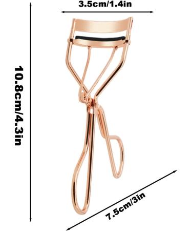 Eyelash Curler Eyelash Curler - Handheld Quick Eyelash Curler Simple Dramatic Curved Eyelash Curler with Padded Handle for Eyelash Lifting in Seconds for Long Durability Rose Gold Pvc Box - Buy Online on GoSupps.com