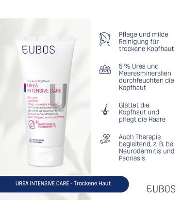 Eubos 5% Urea Shampoo 200ml - Hydrating Care for Dry Skin | Dermatologically Tested | Special Care Cream (1-Pack) - Buy Online on GoSupps.com