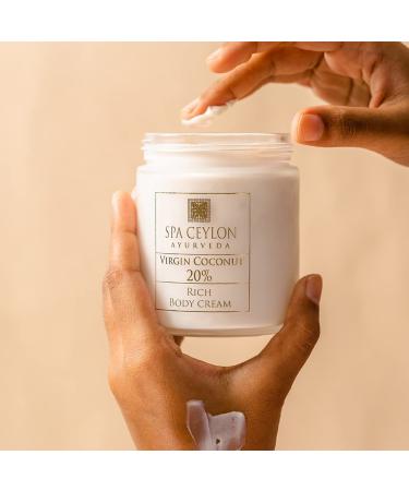 Buy SPA CEYLON Virgin Coconut 20% - Rich Body Cream | Premium Moisturizer for All Skin Types | International Shipping Available - Buy Online on GoSupps.com