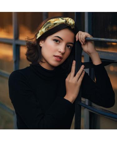 RACHEL ROY Shiny Floral Boho Headbands with Rhinestones - Non-Slip Elastic Hairbands for Women - Perfect for Outdoor Workouts and Parties - Buy Online on GoSupps.com