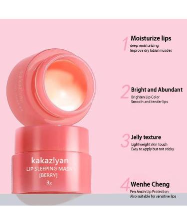 Original Strawberry Lip Sleeping Mask Moisturizing Balm Hydrated Nourish Lips Sleep Care J4Y1 Night Gradient Lip Lines Lips - Buy Online on GoSupps.com