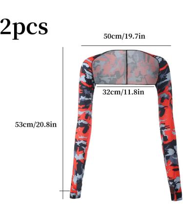 SSRDFU UV Protection Bolero for Women - 2-Piece Sun Scarf & Cooling Arm Sleeves with Fingerless Gloves - Perfect for Summer - Buy Online on GoSupps.com