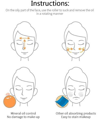 Volcanic Oil-Absorbing Face Roller | Oil Control Stick for Shrink Pores | Reusable Skincare Tool - Mini Massage Perfect for On-the-Go - Buy Online on GoSupps.com