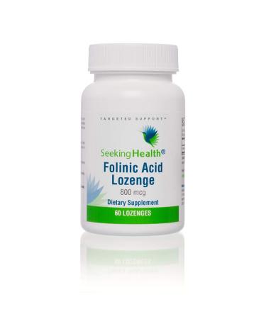 Seeking Health | Folinic Acid Lozenge | 60 Lozenges | Folic Acid 800 mcg | Vitamin Lozenge