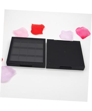 BIUDECO 4 Pcs 12 Empty Eye Shadow Pallet Eyeshadow Pans DIY Eyeshadow Palette Make up Sample DIY Empty Black - Buy Online on GoSupps.com