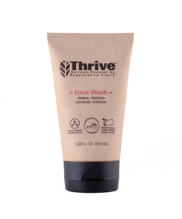 THRIVE Natural Face Wash Gel for Men & Women   Daily Facial Cleanser with Anti-Oxidants & Unique Premium Natural Ingredients for Healthier Skin Care   Vegan & Made in USA   Women & Mens Face Wash Original Scented 3.38 Fl...