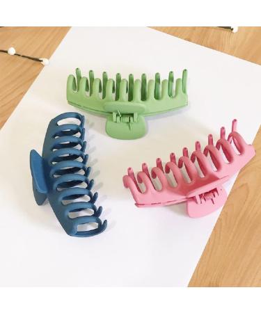 6pcs Large Hair Claw Clips Claw Clips for Thick Hair Non-Slip Matte Hair Clips Colorful Claw Clips for Woman and Girls Hair Styling Accessories - Buy Online on GoSupps.com
