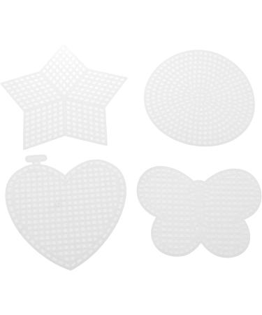40pcs 3Inch White Plastic Canvas Sheets for DIY Embroidery and Crafting Projects - Star, Square, Heart, Circle Shapes - Buy Online on GoSupps.com