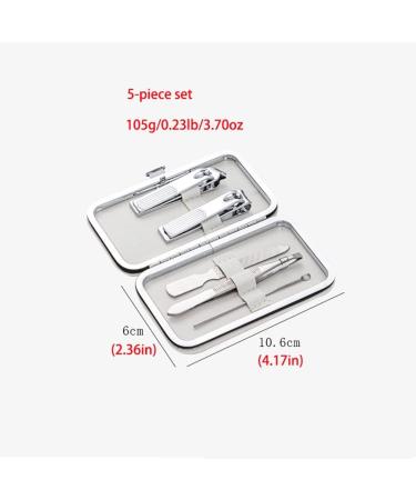 Nail Clipper Set 5-Piece Nail Clippers Set Portable Nail Set Decoration Foot Set Personal Care Beauty Set with White Portable Mini Box Nail Clipper Kit - Buy Online on GoSupps.com