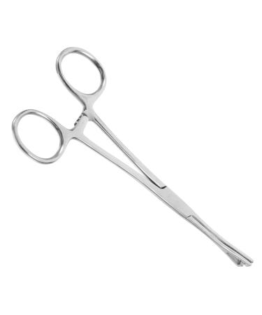 HANABASS Reptile Feeding Clip Feeding Tong Cricket Feeder Snake Clamp Stainless Steel Silver