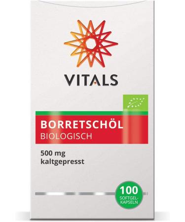 Buy Vitals Borage Oil 500mg - Cold Pressed GLA Rich Softgel Capsules | 100% Pure & Chemical-Free - Buy Online on GoSupps.com