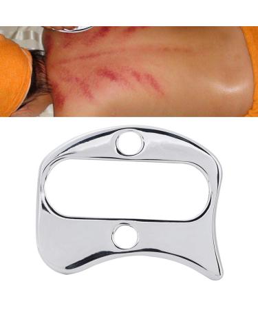 Premium Stainless Steel Gua Sha Board | Pain Relief Body Scraper Plate | Effective Massage Tool for Relaxation - Buy Online on GoSupps.com